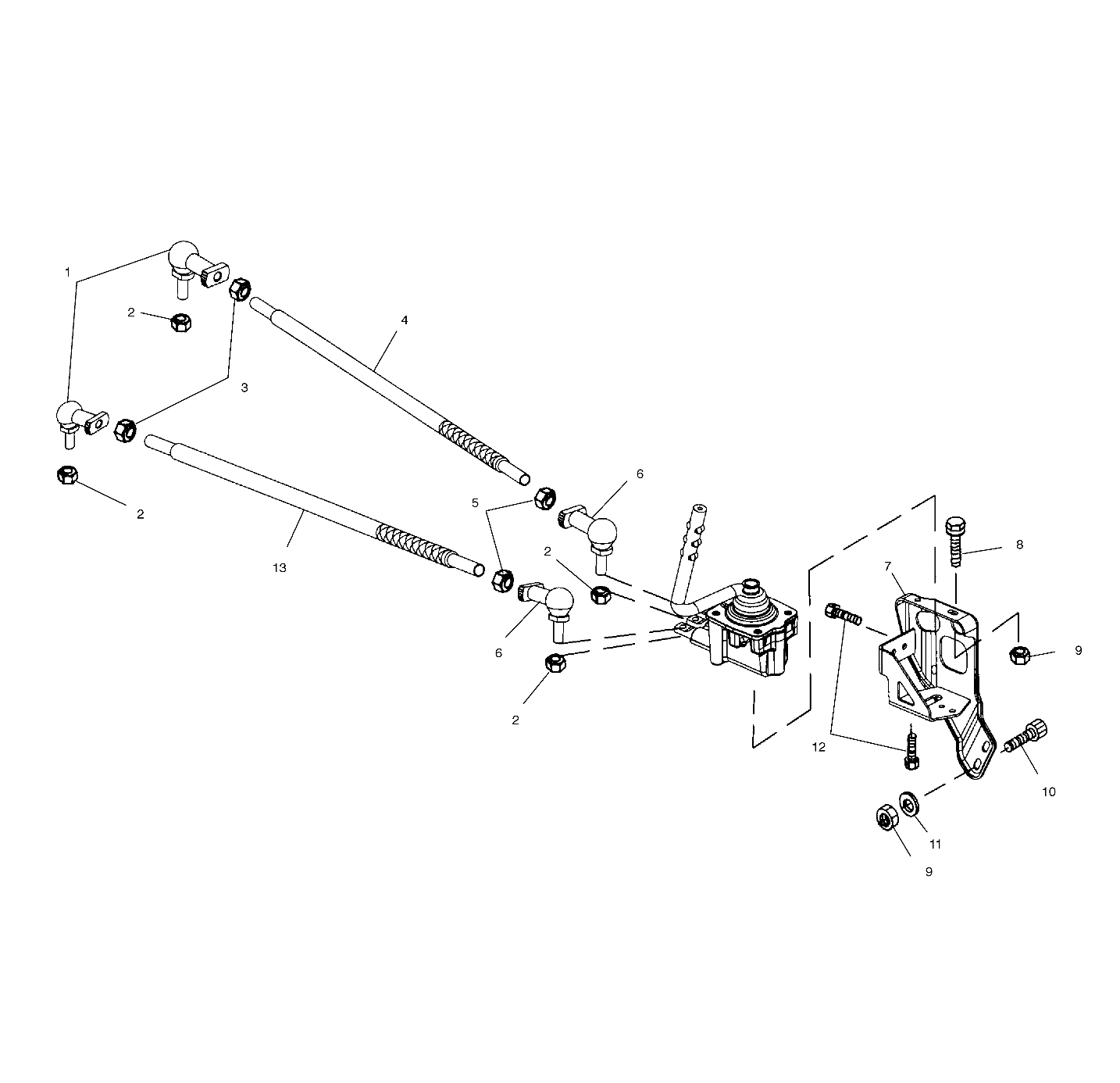 Foto diagrama Polaris que contem a peça 1012822-067