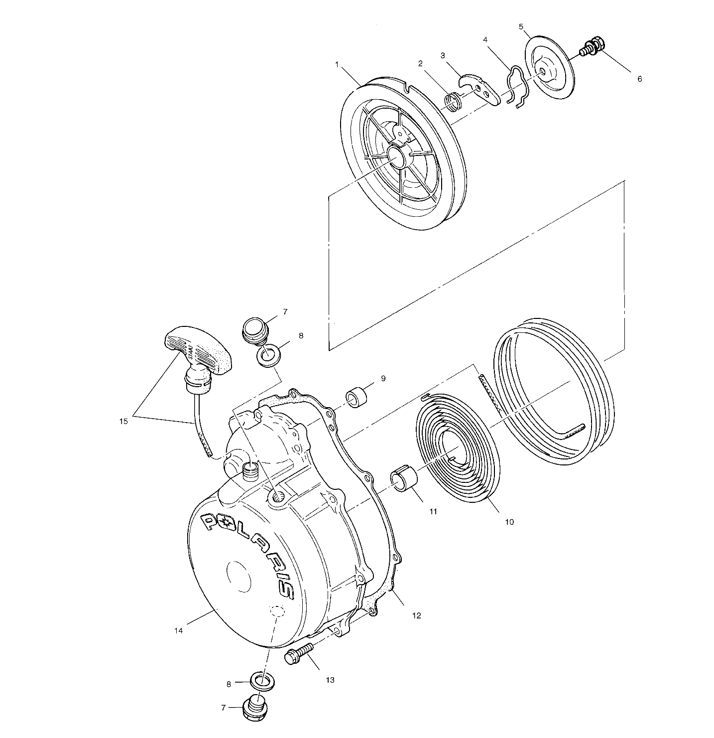 Foto diagrama Polaris que contem a peça 3086896