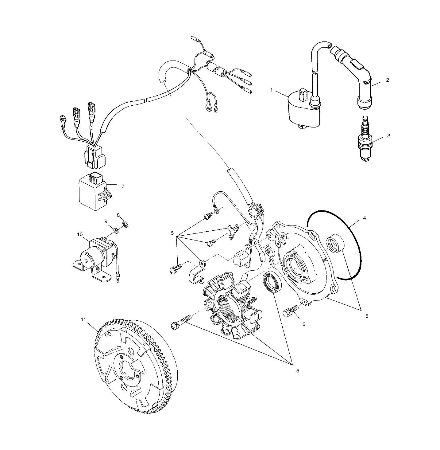 Foto diagrama Polaris que contem a peça 3086464