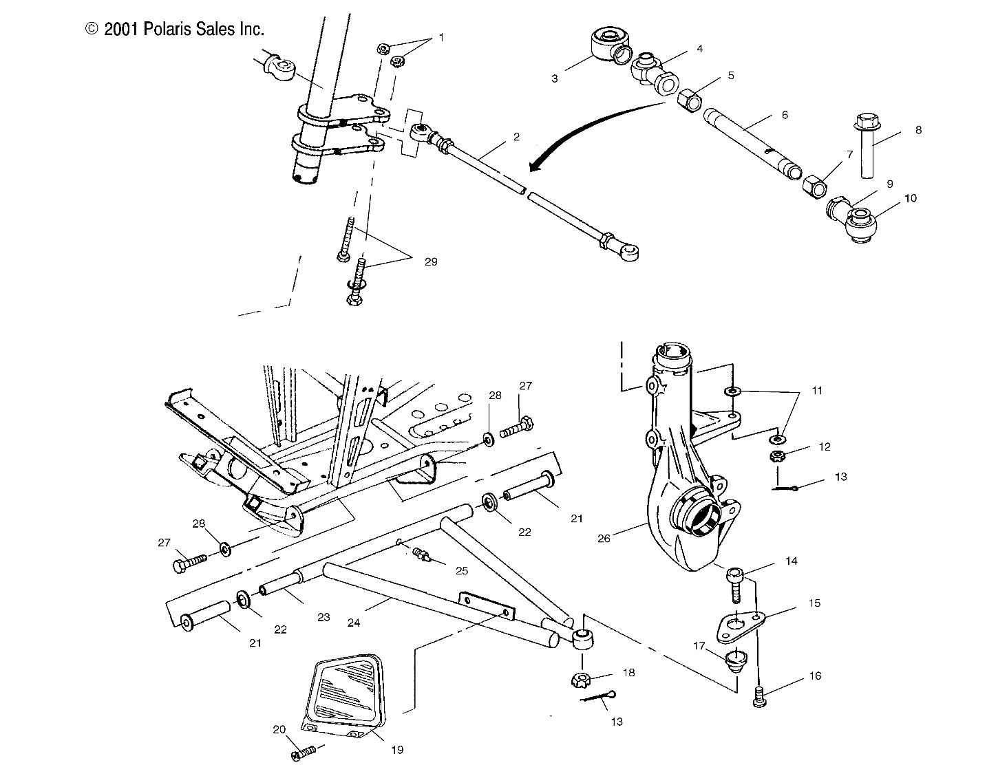 Foto diagrama Polaris que contem a peça 2201609