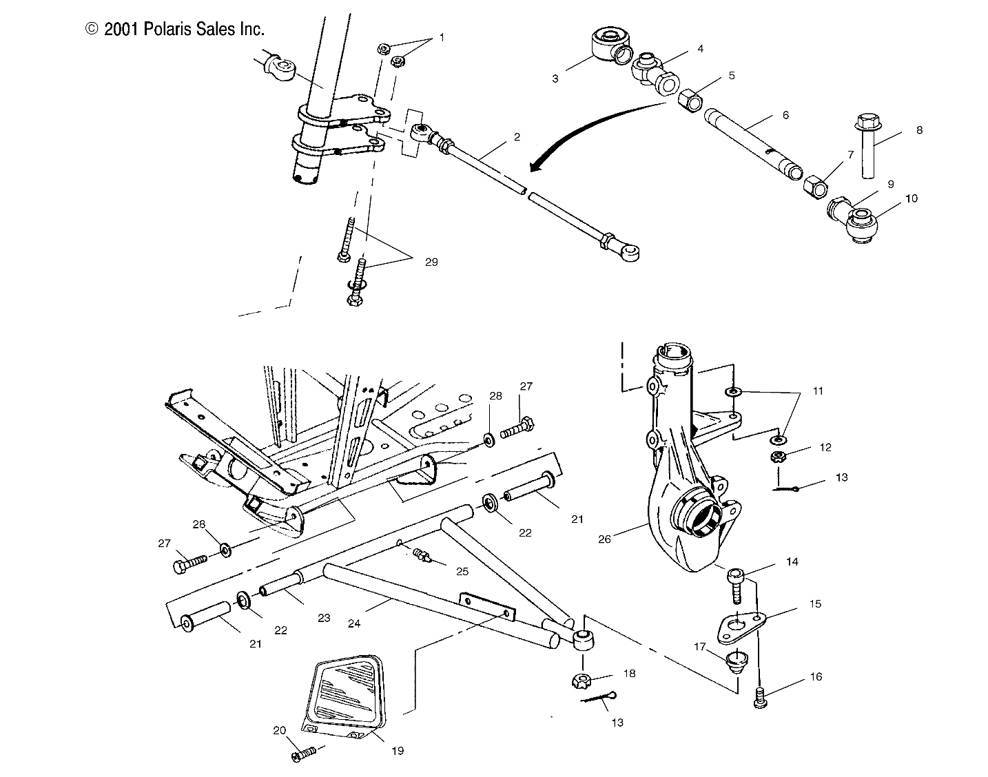 Foto diagrama Polaris que contem a peça 7546904