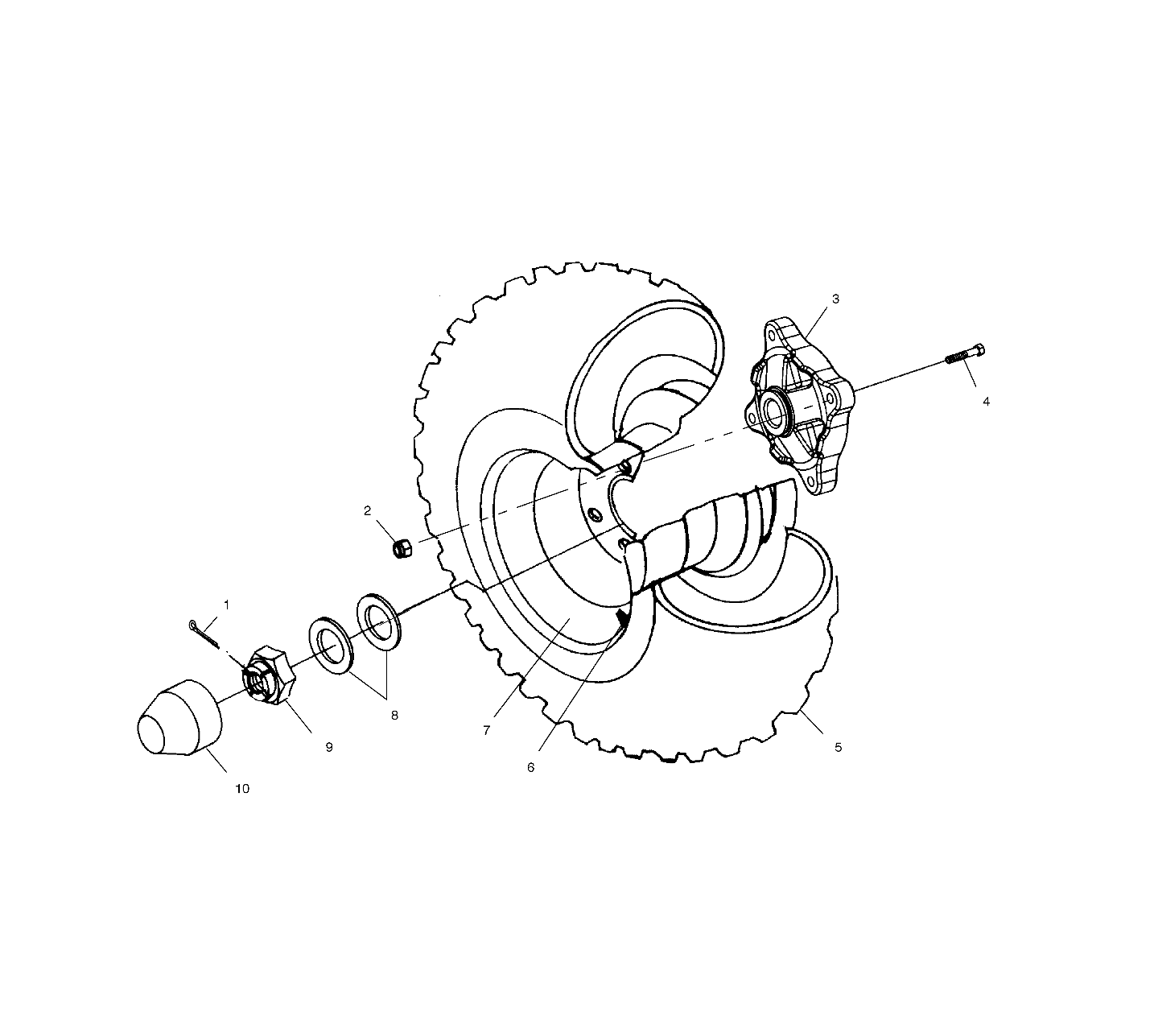 Foto diagrama Polaris que contem a peça 1520310-117
