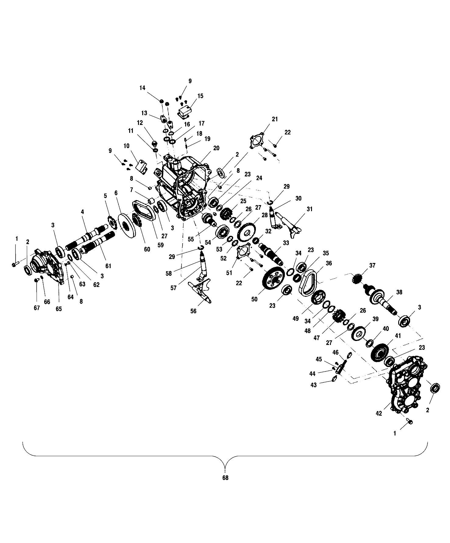 Foto diagrama Polaris que contem a peça 3233093