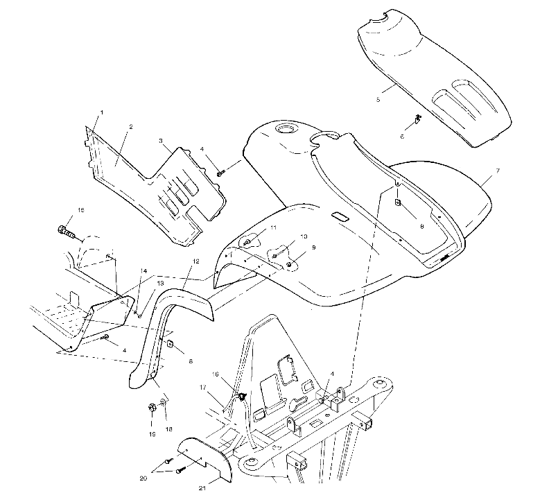 Foto diagrama Polaris que contem a peça 2631977-317