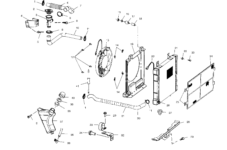 Foto diagrama Polaris que contem a peça 5410607