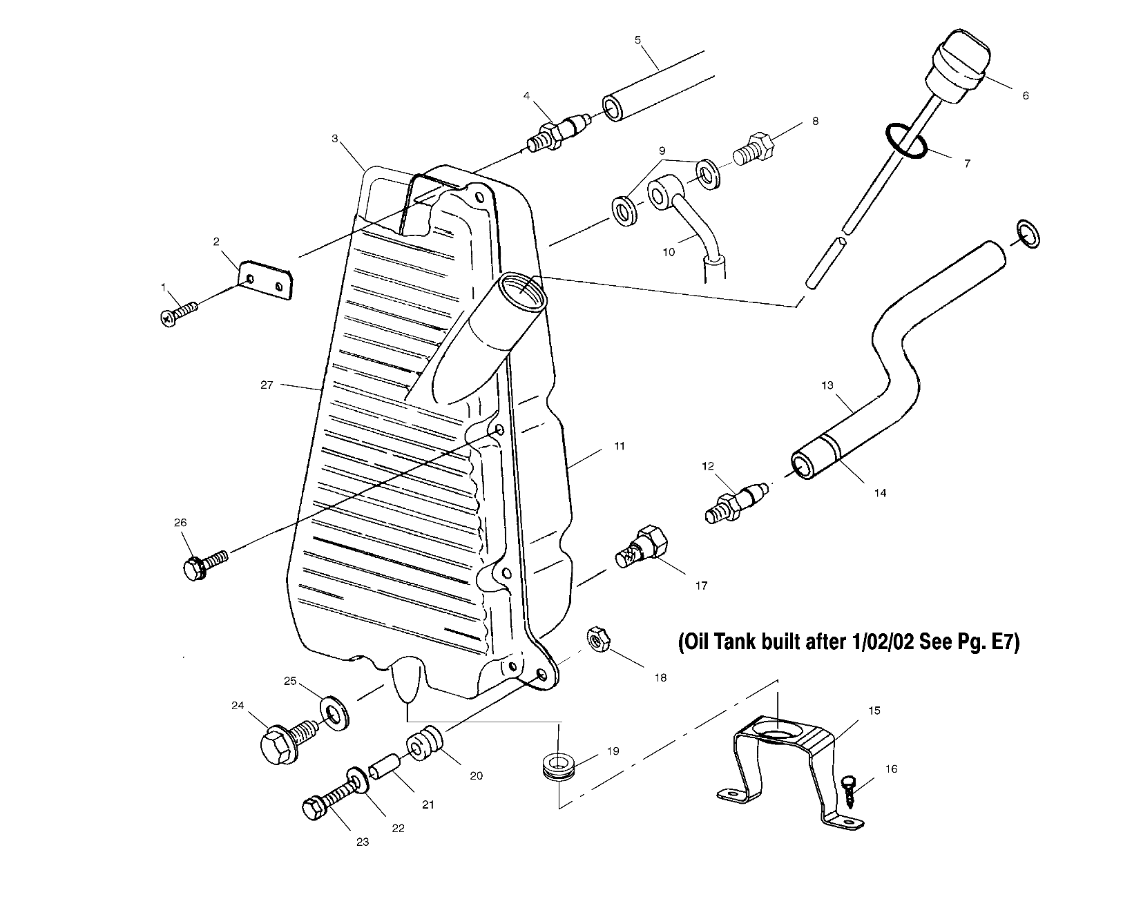 Foto diagrama Polaris que contem a peça 7052302