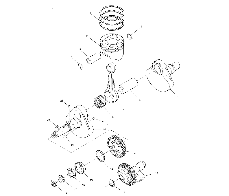 Foto diagrama Polaris que contem a peça 3085866