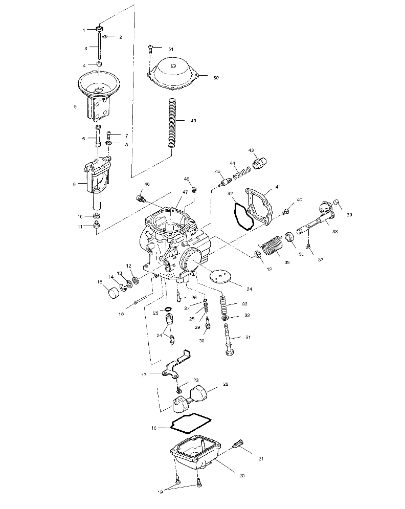 Foto diagrama Polaris que contem a peça 3130960