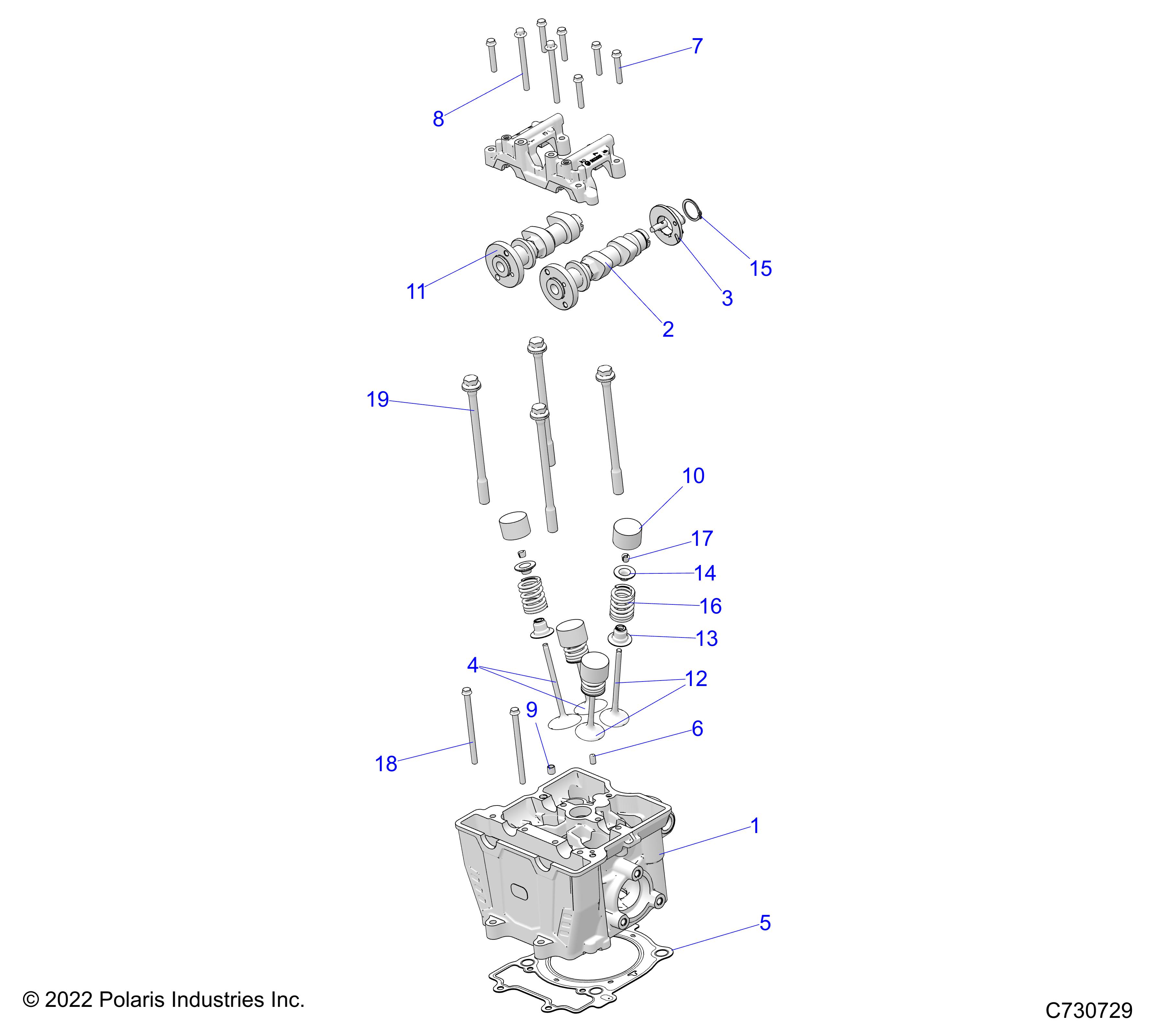 Part Number : 3023441 ASM-CYLINDER HEAD 1 CYL MACH