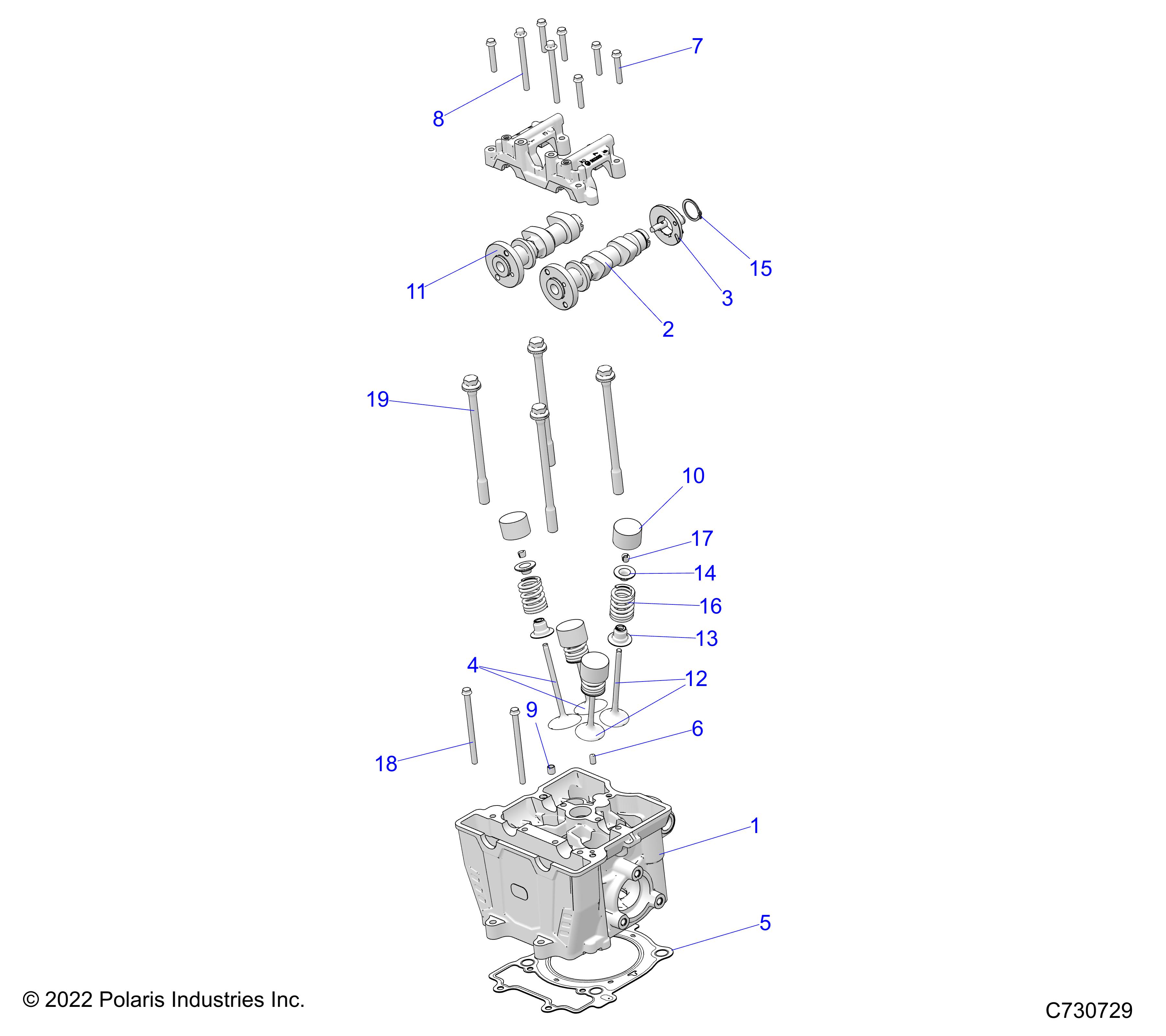 Part Number : 3023441 ASM-CYLINDER HEAD 1 CYL MACH