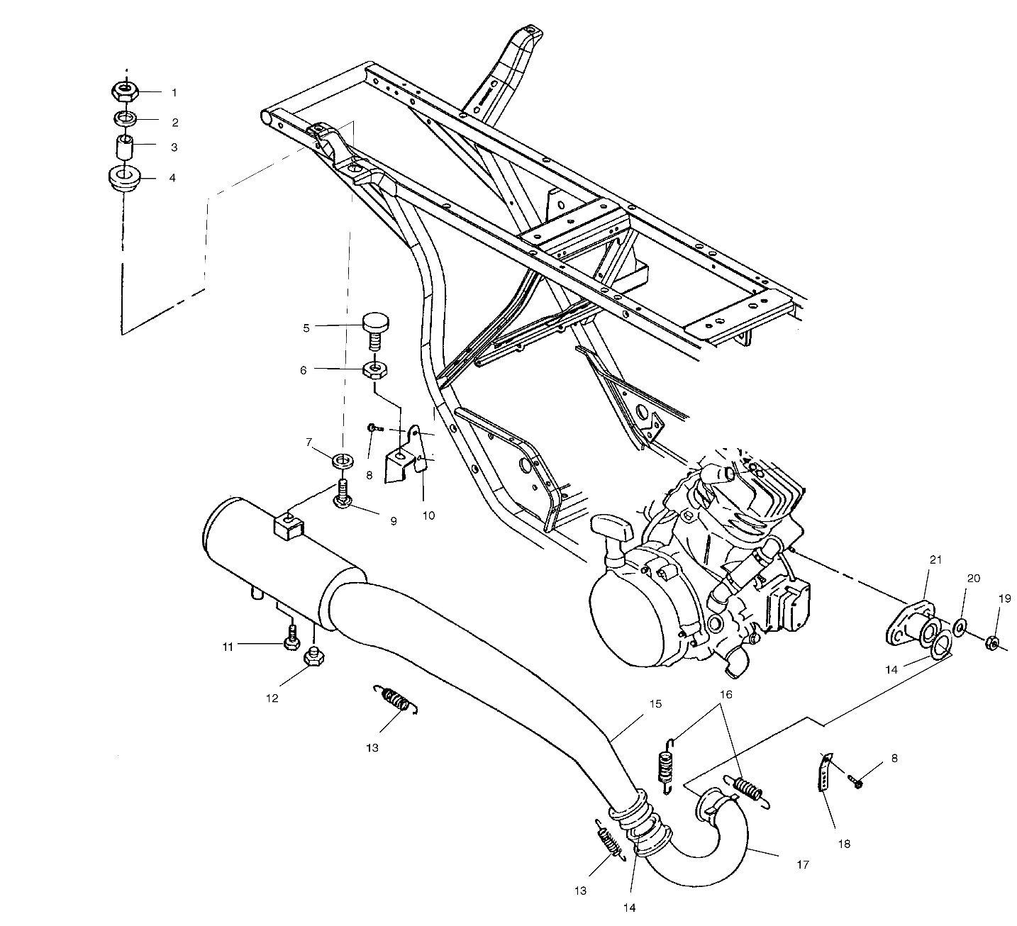 Foto diagrama Polaris que contem a peça 7052083
