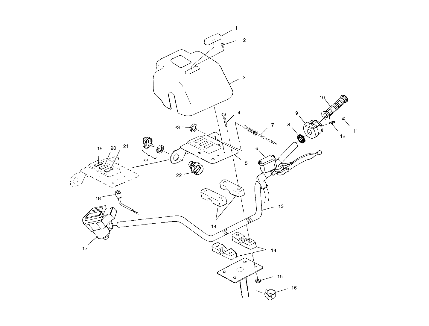 Foto diagrama Polaris que contem a peça 4010140