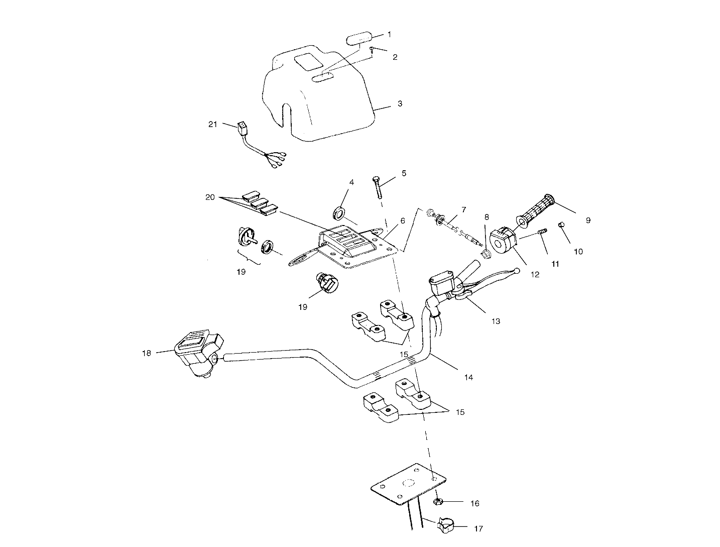 Foto diagrama Polaris que contem a peça 2460728