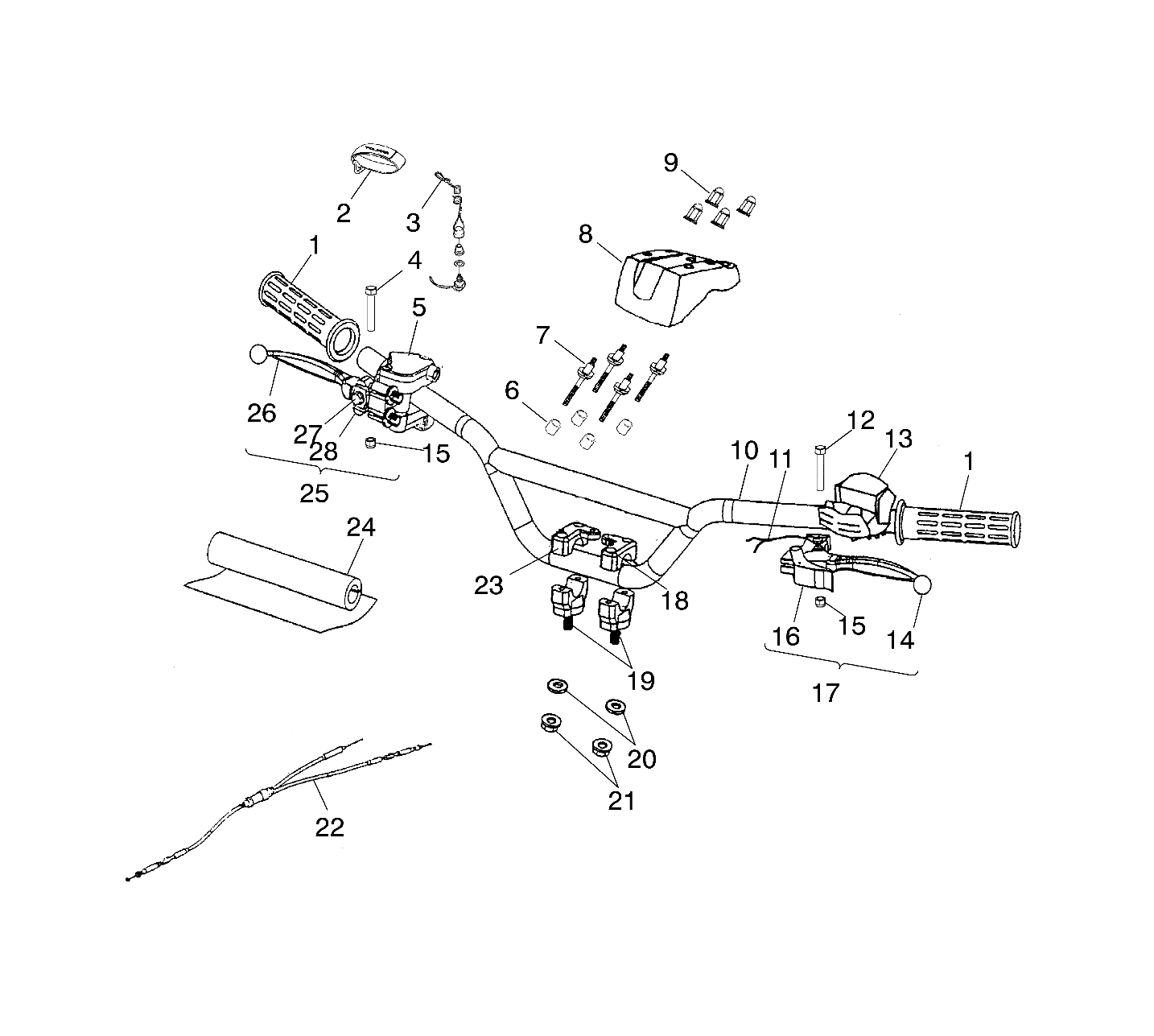 Foto diagrama Polaris que contem a peça 0450664