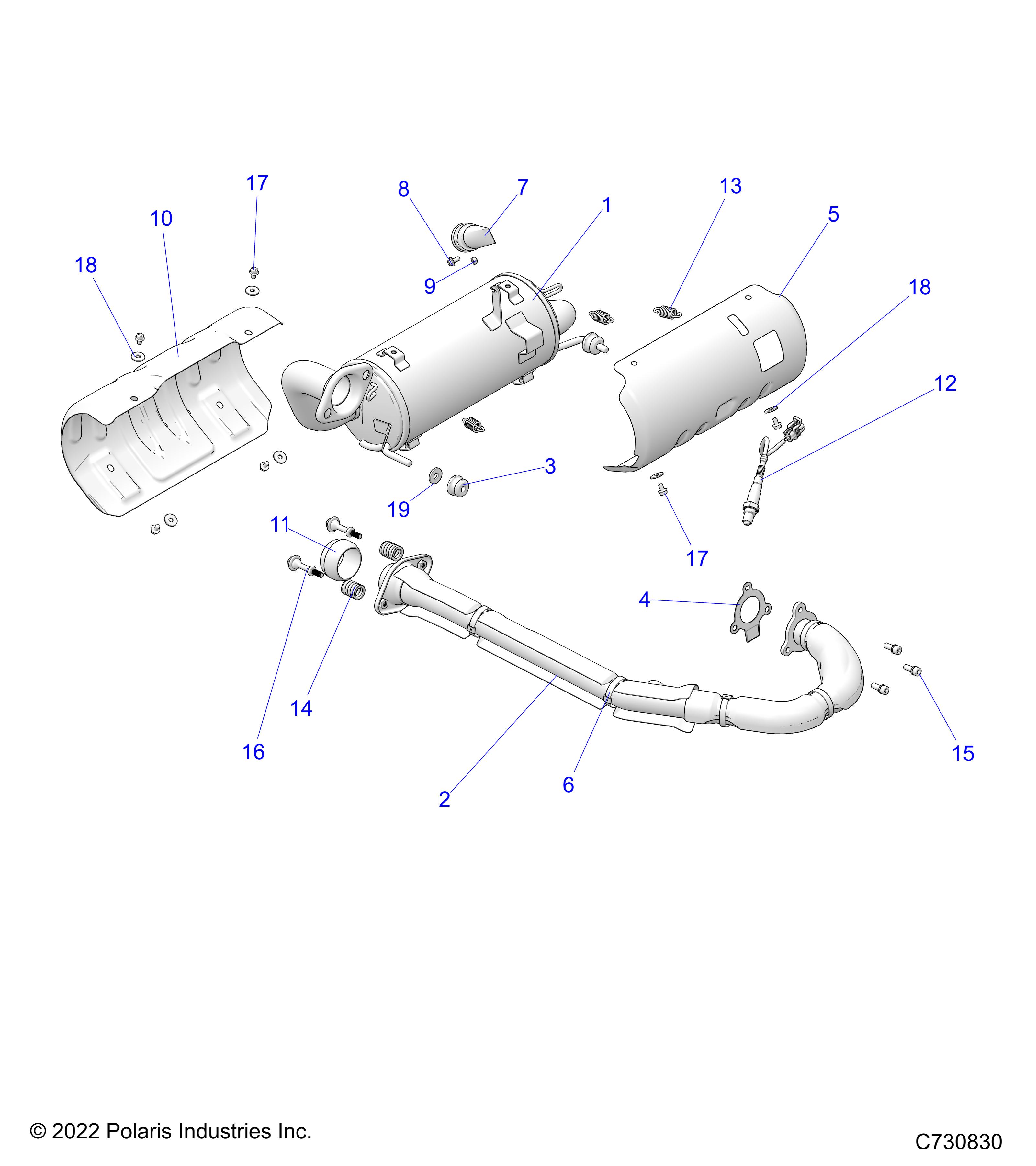 Part Number : 1263573 WELD-EXHAUST SS NRMM