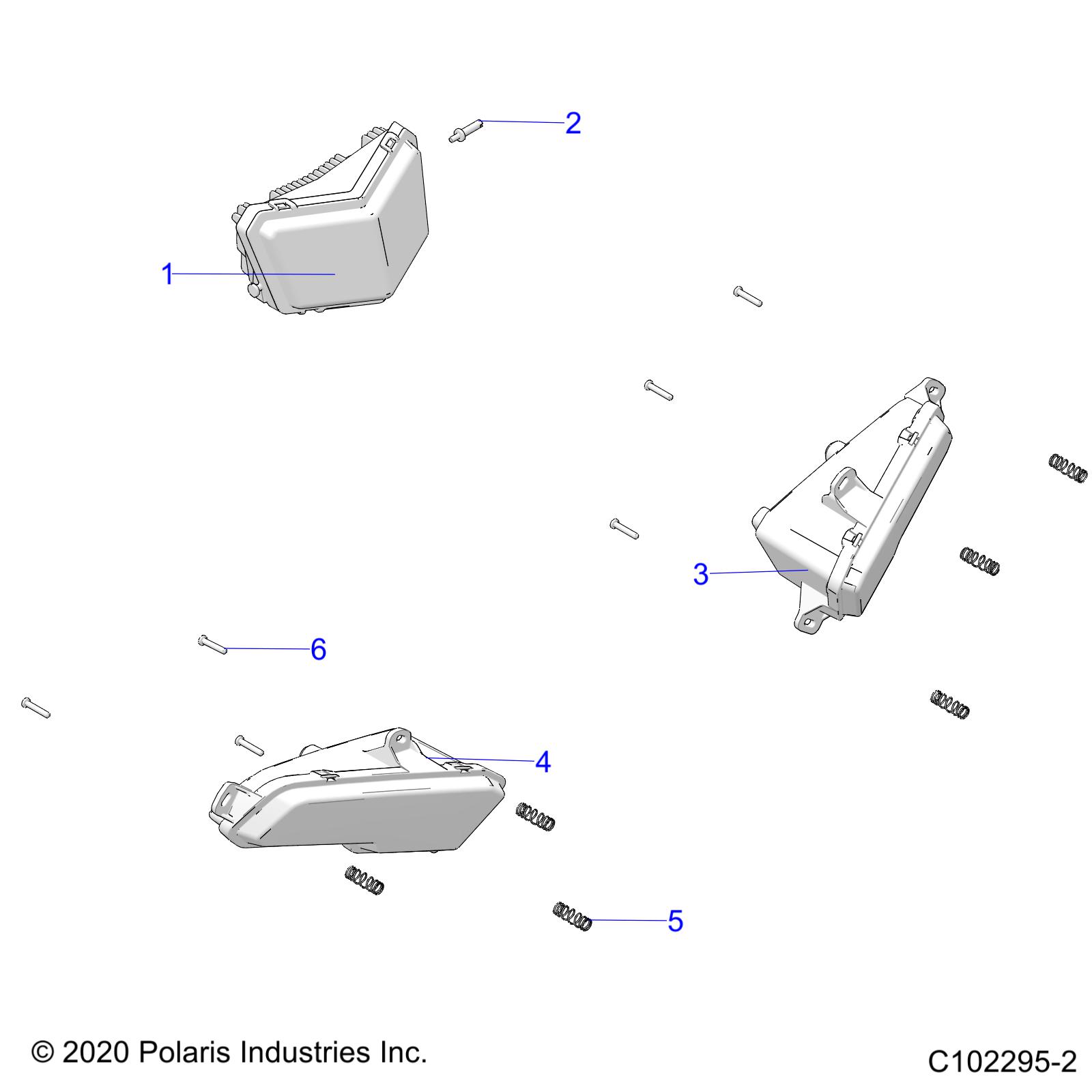 Foto diagrama Polaris que contem a peça 2415397