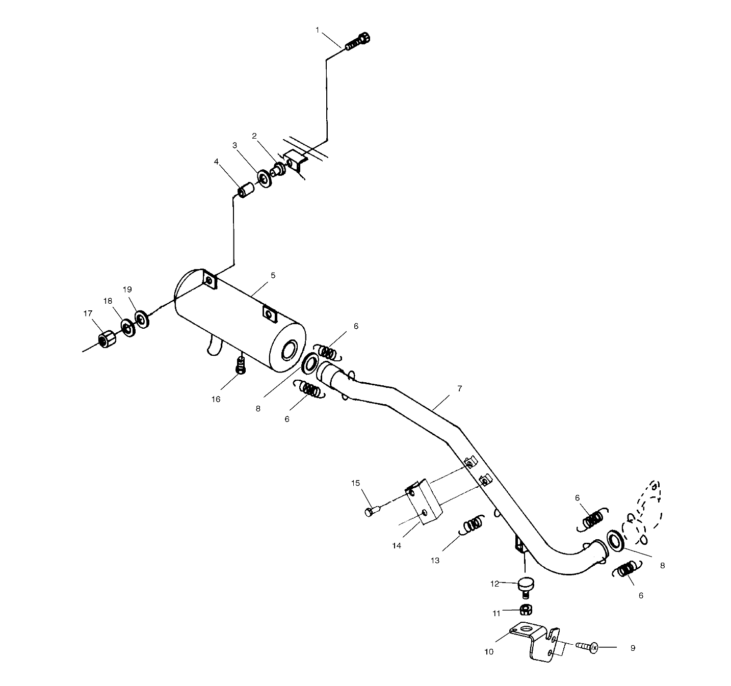 Foto diagrama Polaris que contem a peça 5242344-067