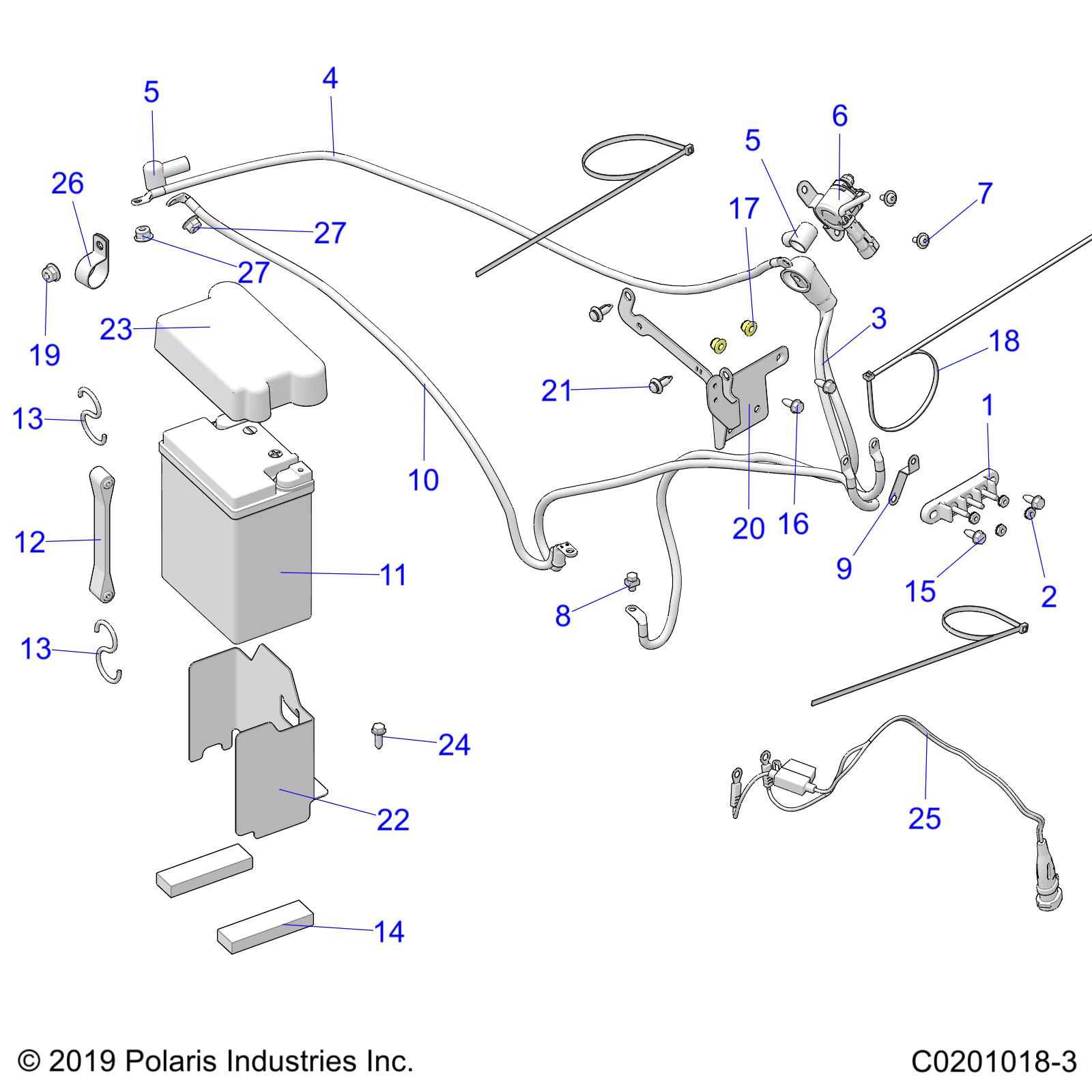 Foto diagrama Polaris que contem a peça 5269848