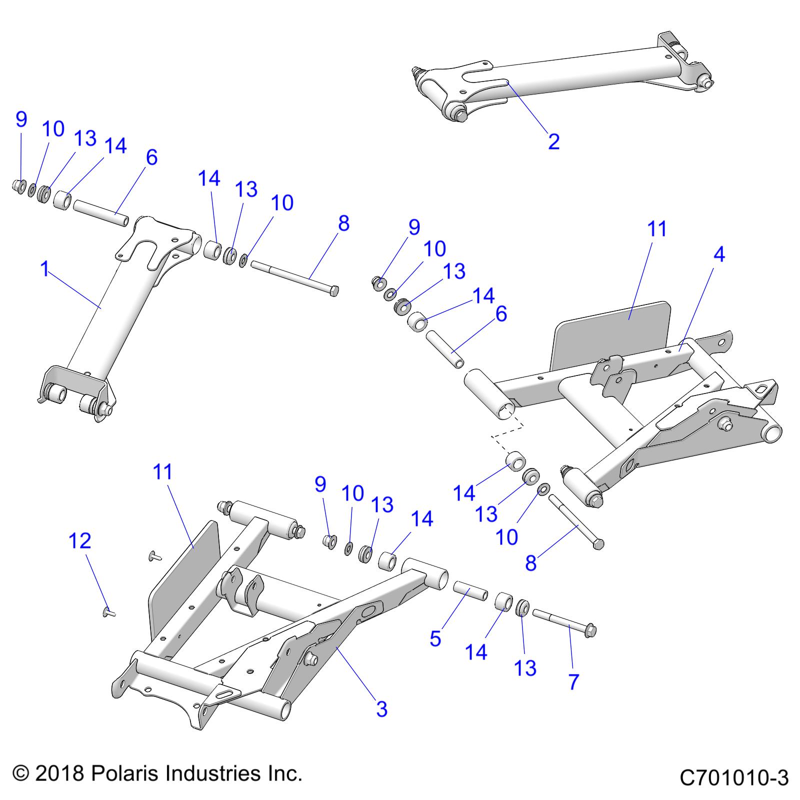 Part Number : 5139967 PIVOT SHAFT  LONG  10 MM