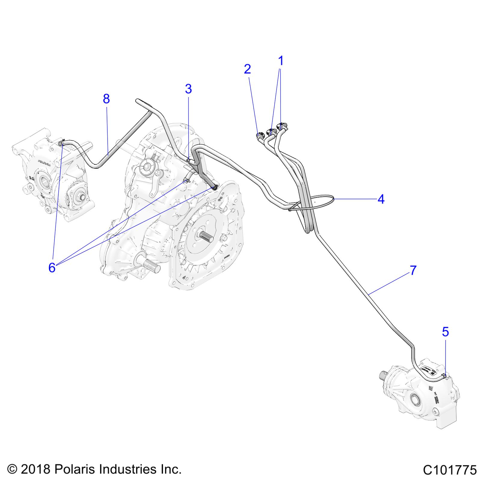 Foto diagrama Polaris que contem a peça 5454069