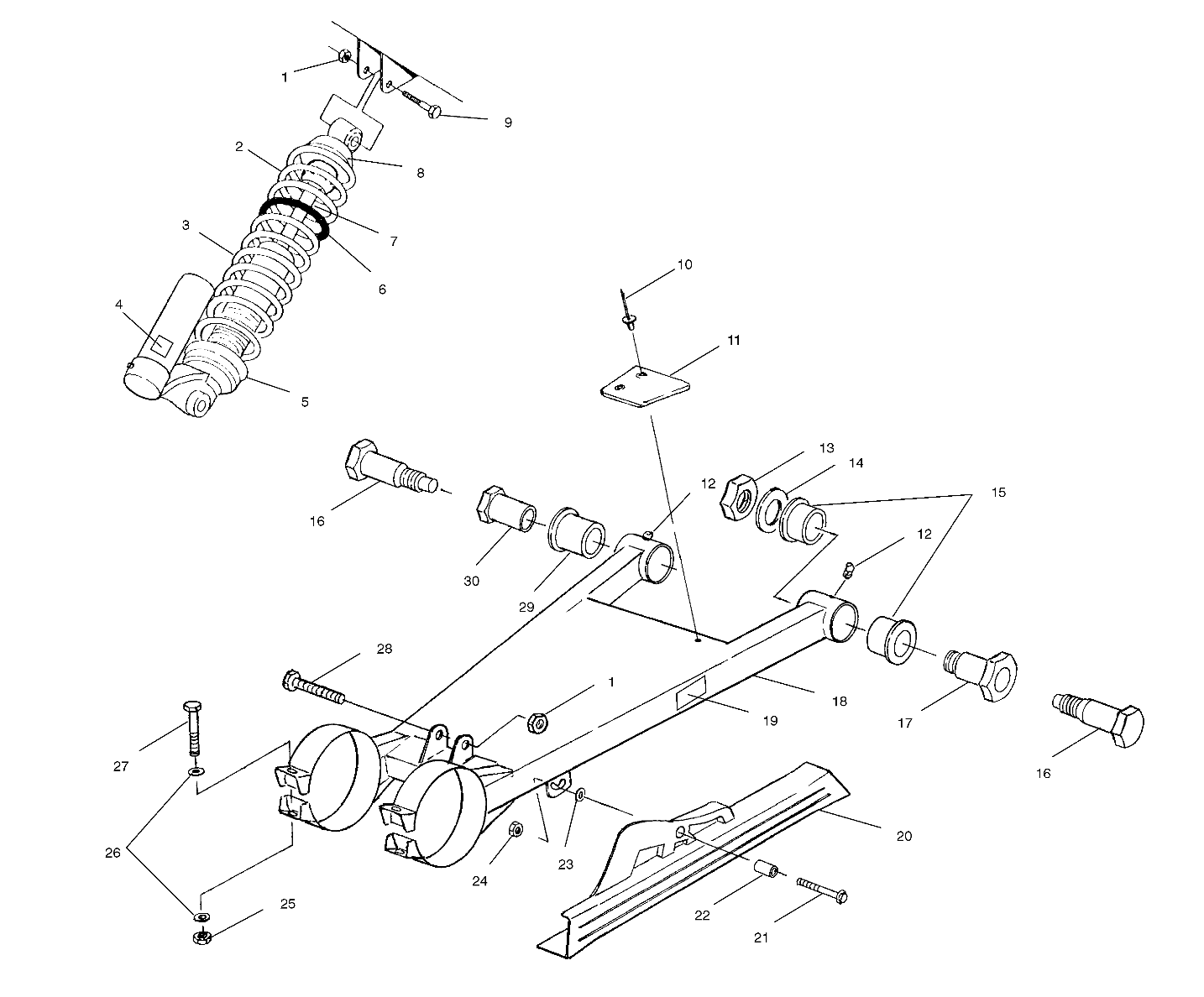 Foto diagrama Polaris que contem a peça 5433411