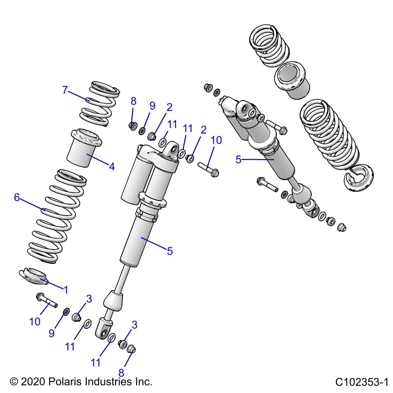 Part Number : 7045173-293 SPRING-RR 55 PRM TRPL ADJ T RD