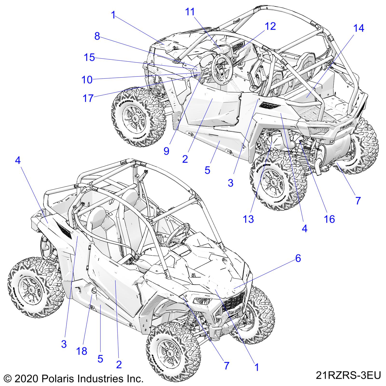 Part Number : 7195430 DECAL-RR.FNDR BTM TRAILS LH