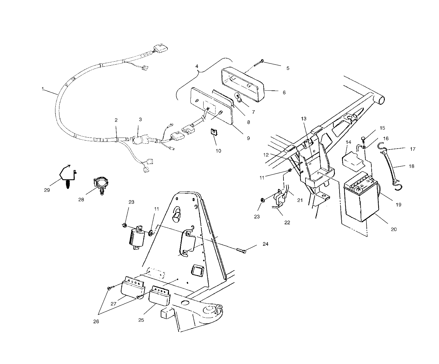 Foto diagrama Polaris que contem a peça 7080303