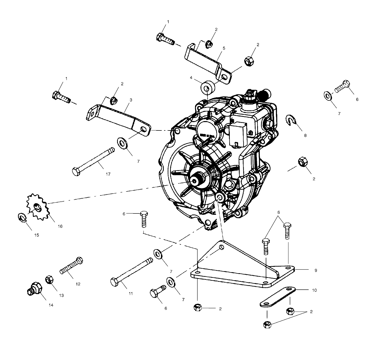 Foto diagrama Polaris que contem a peça 5243175-067