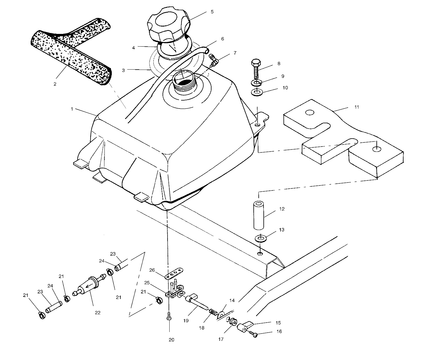 Foto diagrama Polaris que contem a peça 5410842