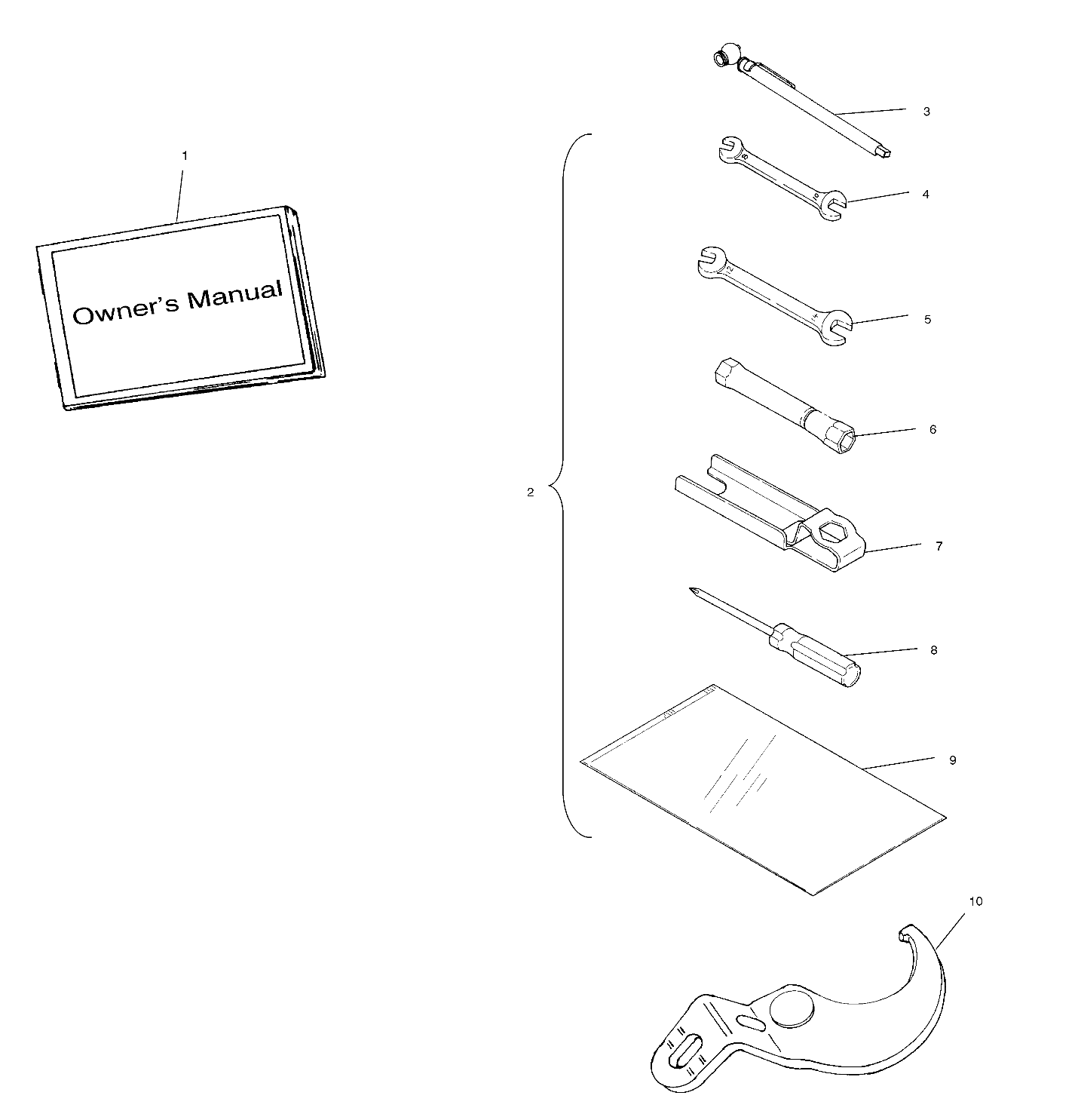 Foto diagrama Polaris que contem a peça 5211627