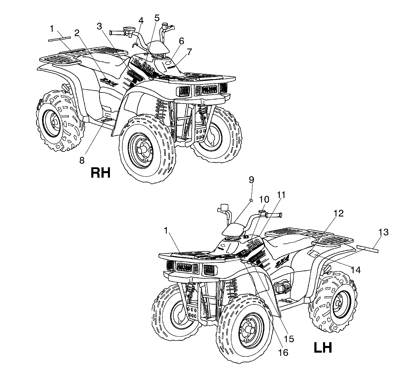 Foto diagrama Polaris que contem a peça 7170025