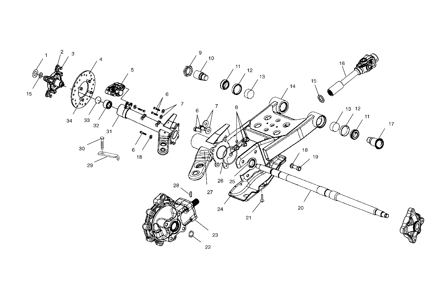 Part Number : 5133389 PIVOT-THREADED SWINGARM RH