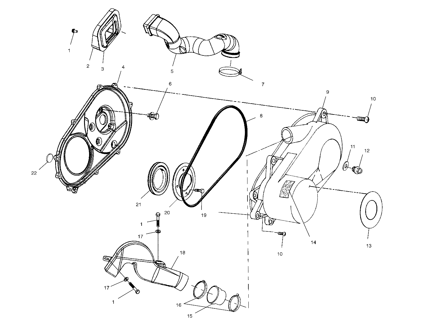 Part Number : 2632513 CLUTCH AIR INLET ASSEMBLY  FOA