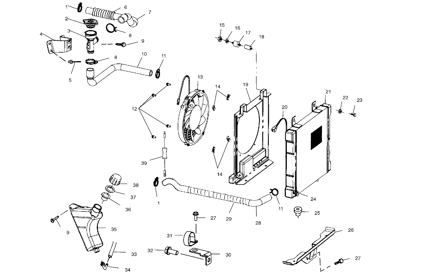 Foto diagrama Polaris que contem a peça 4010369