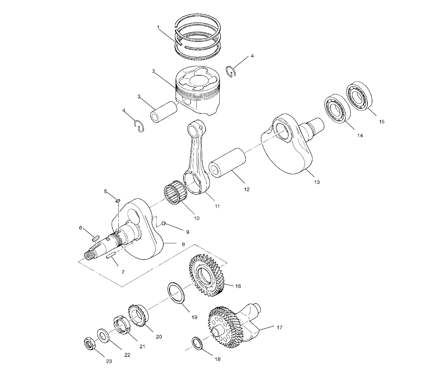 Foto diagrama Polaris que contem a peça 3083904