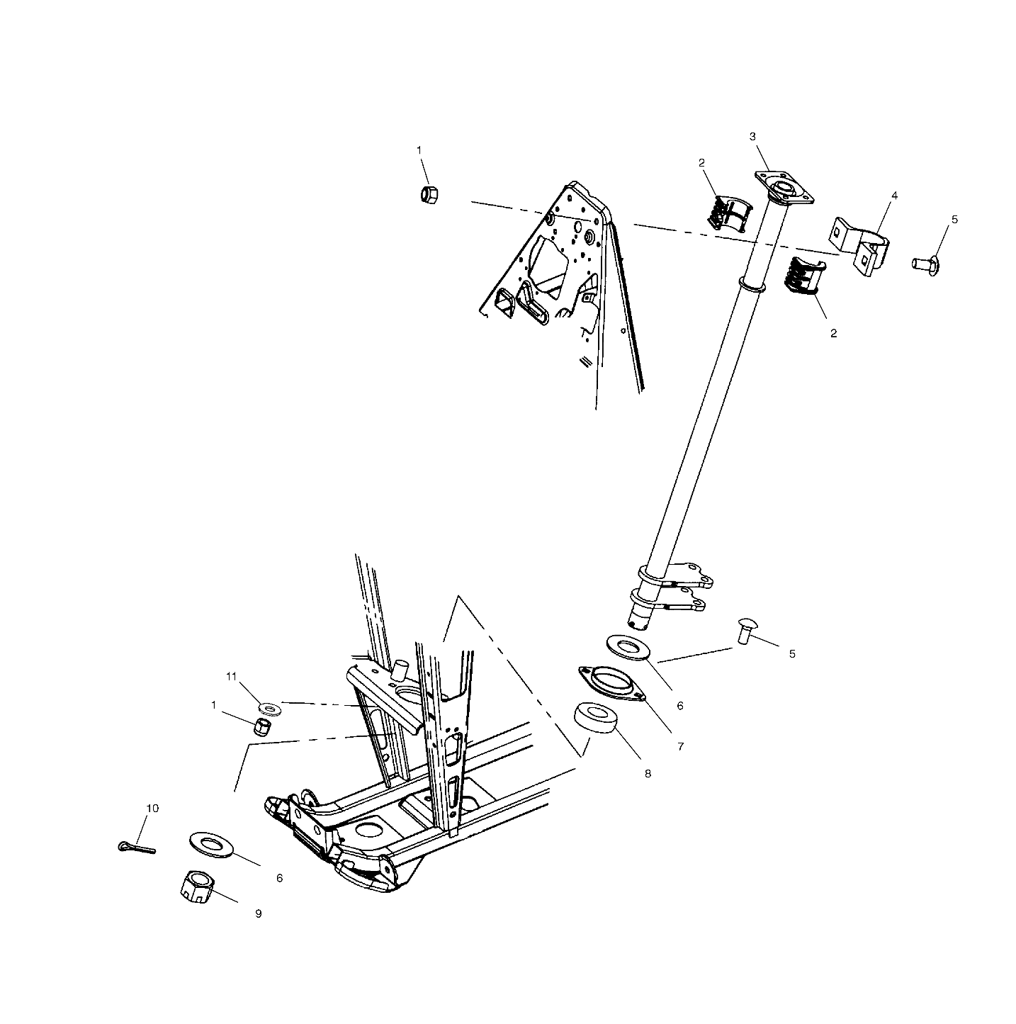 Foto diagrama Polaris que contem a peça 1821112-067