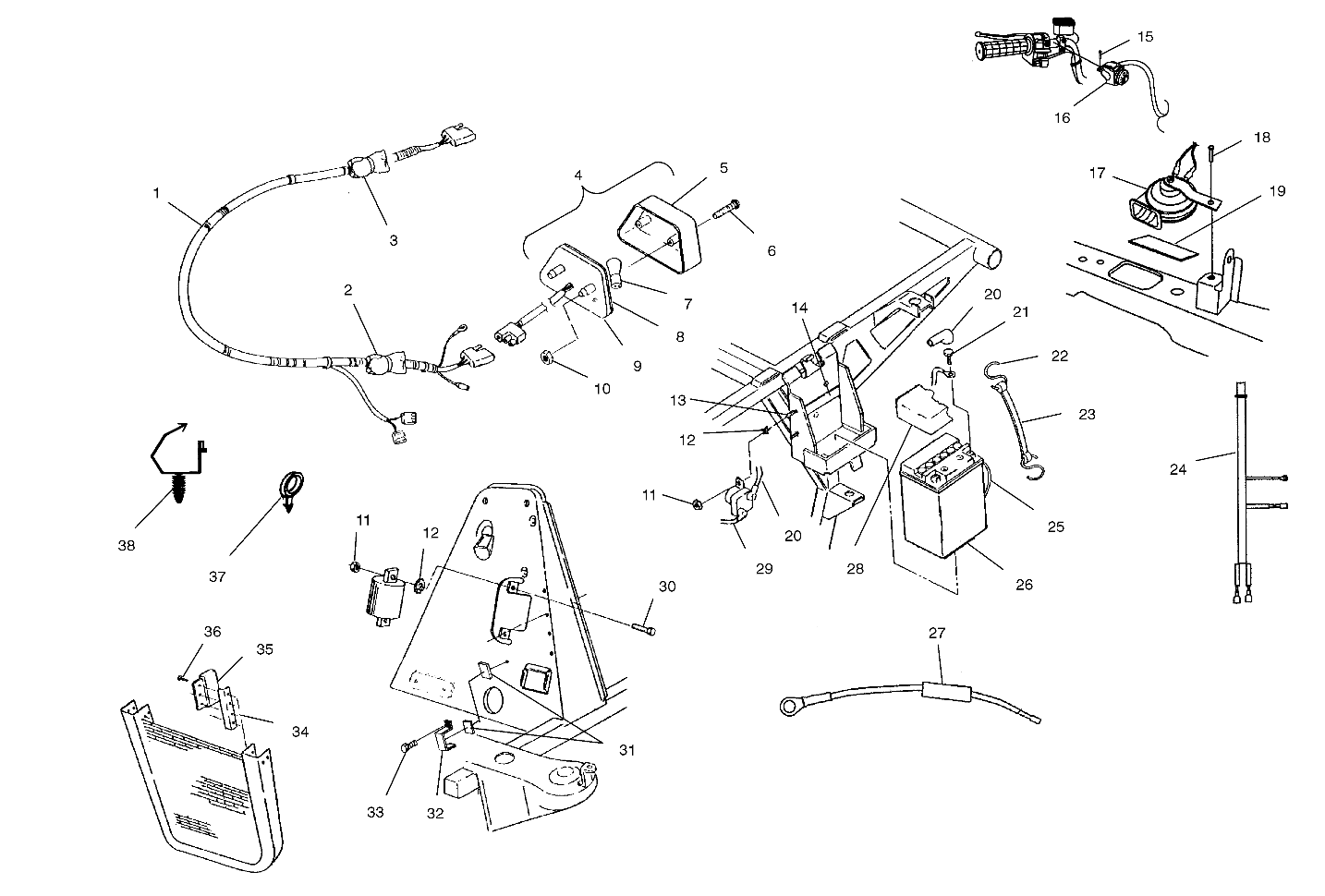 Foto diagrama Polaris que contem a peça 2460837