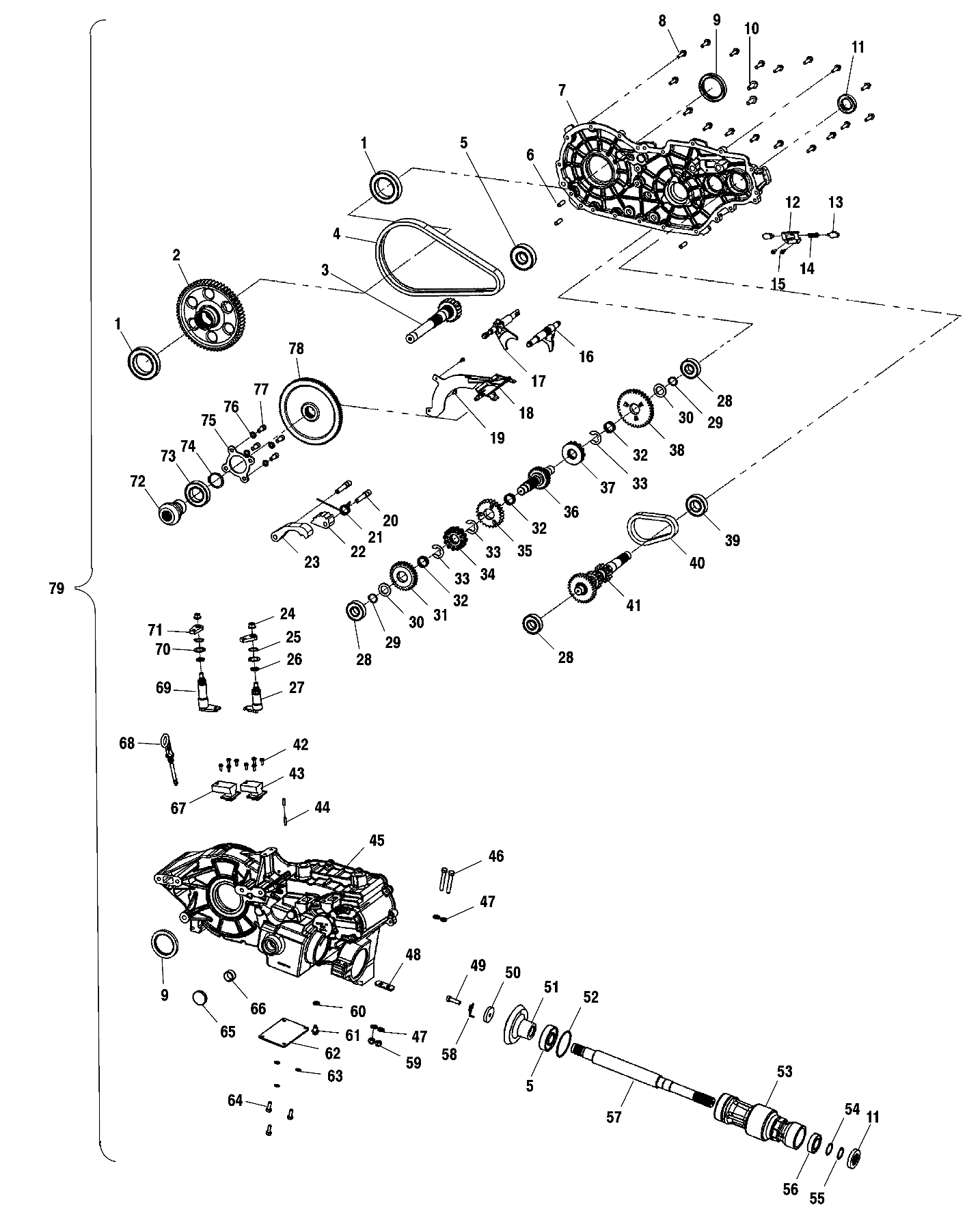 Part Number : 3234051 DRIVESHAFT-CENTER DRIVE