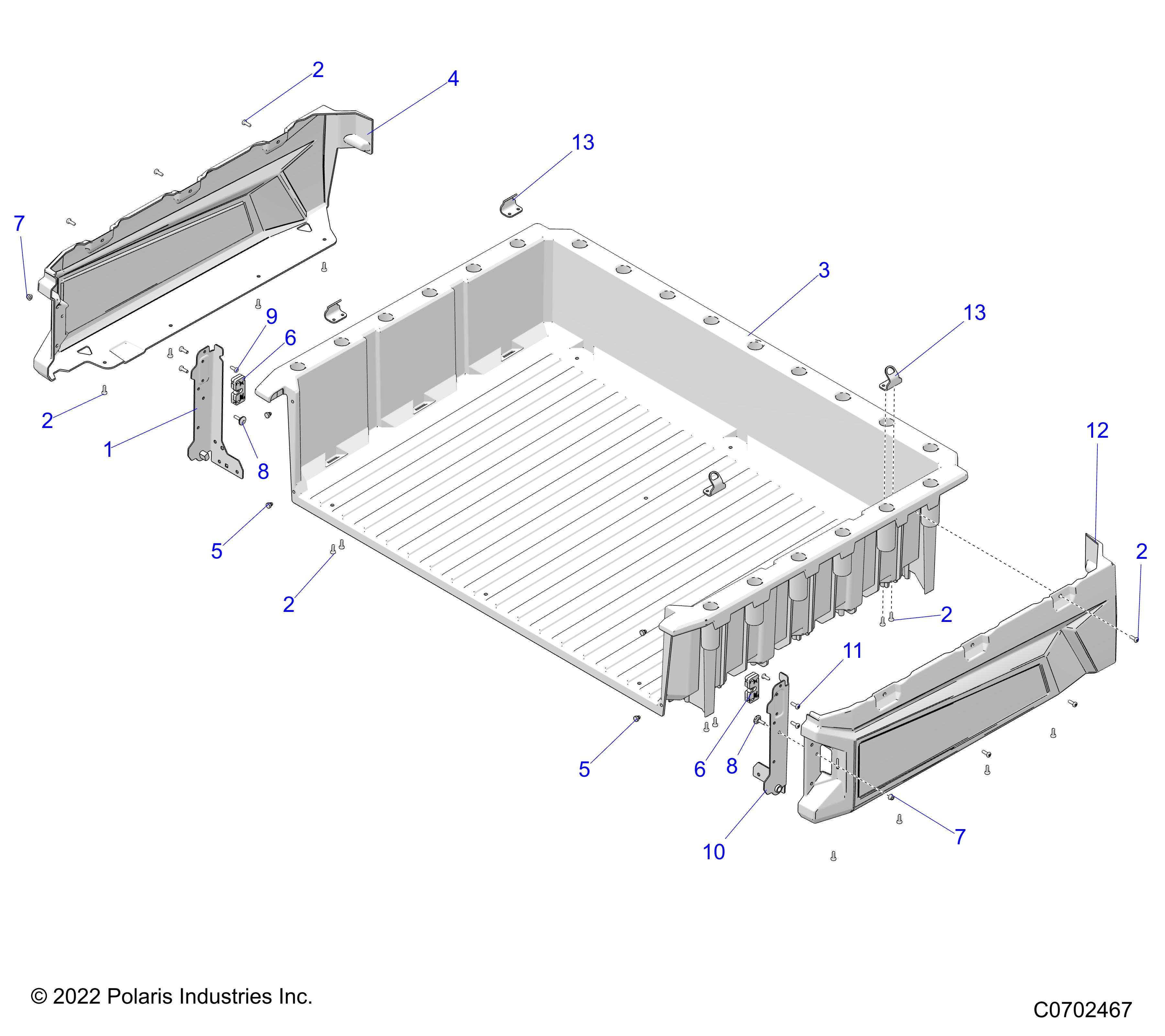 Part Number : 2207129 BOX KIT ASSEMBLY