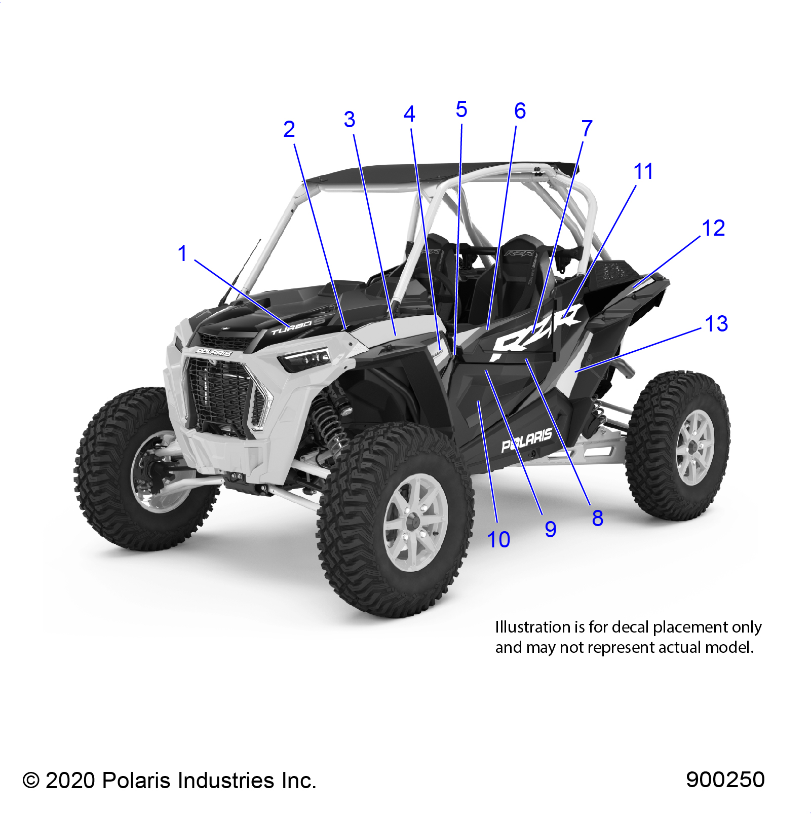 Foto diagrama Polaris que contem a peça 7195511