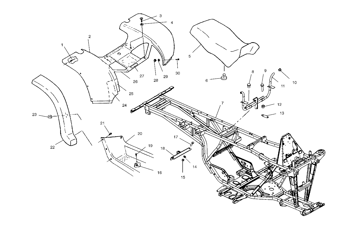 Part Number : 1013967-067 WELD-MAIN FRAME BLK