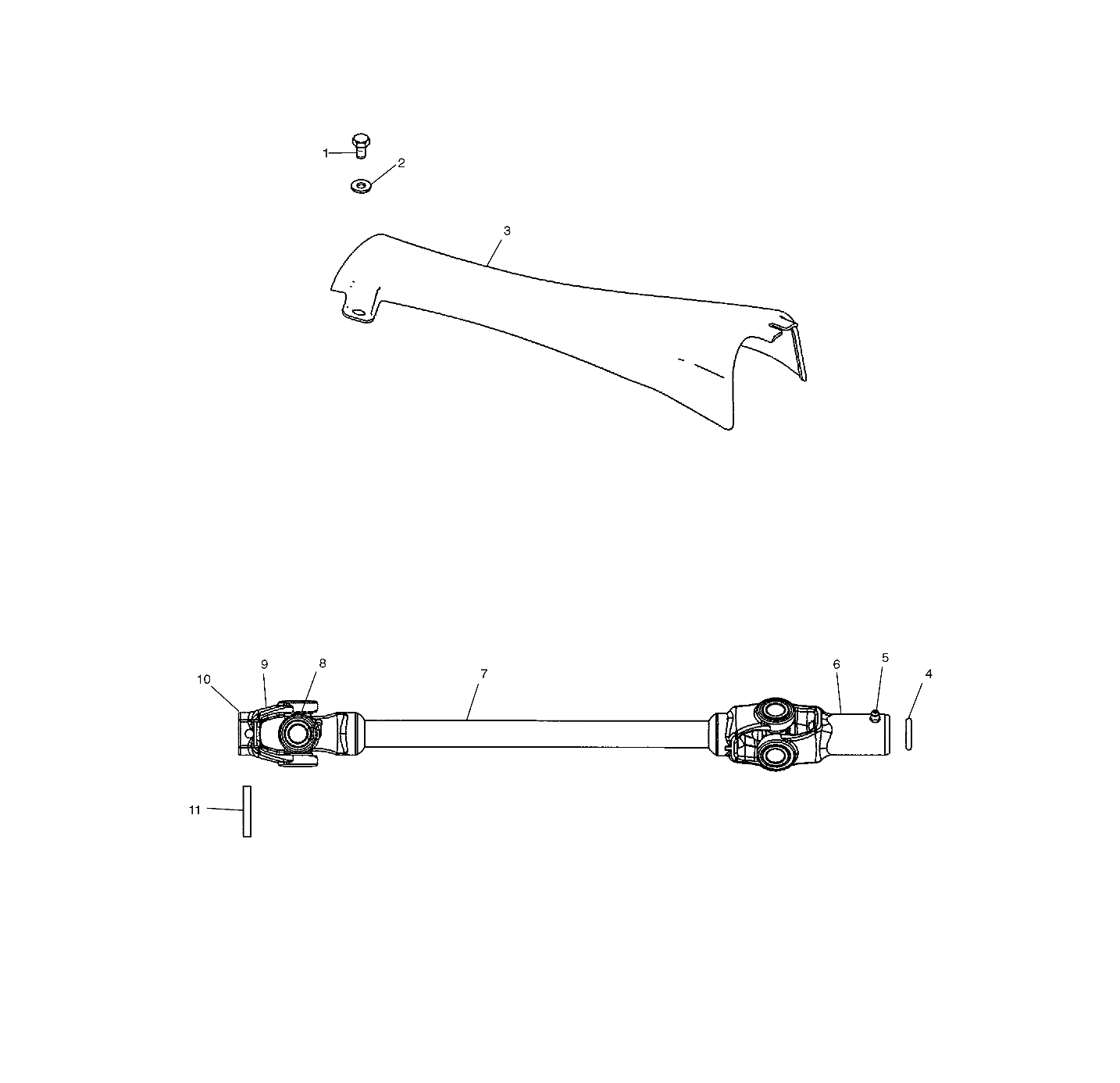 Part Number : 1380217 PROP SHAFT ASSEMBLY  FRONT