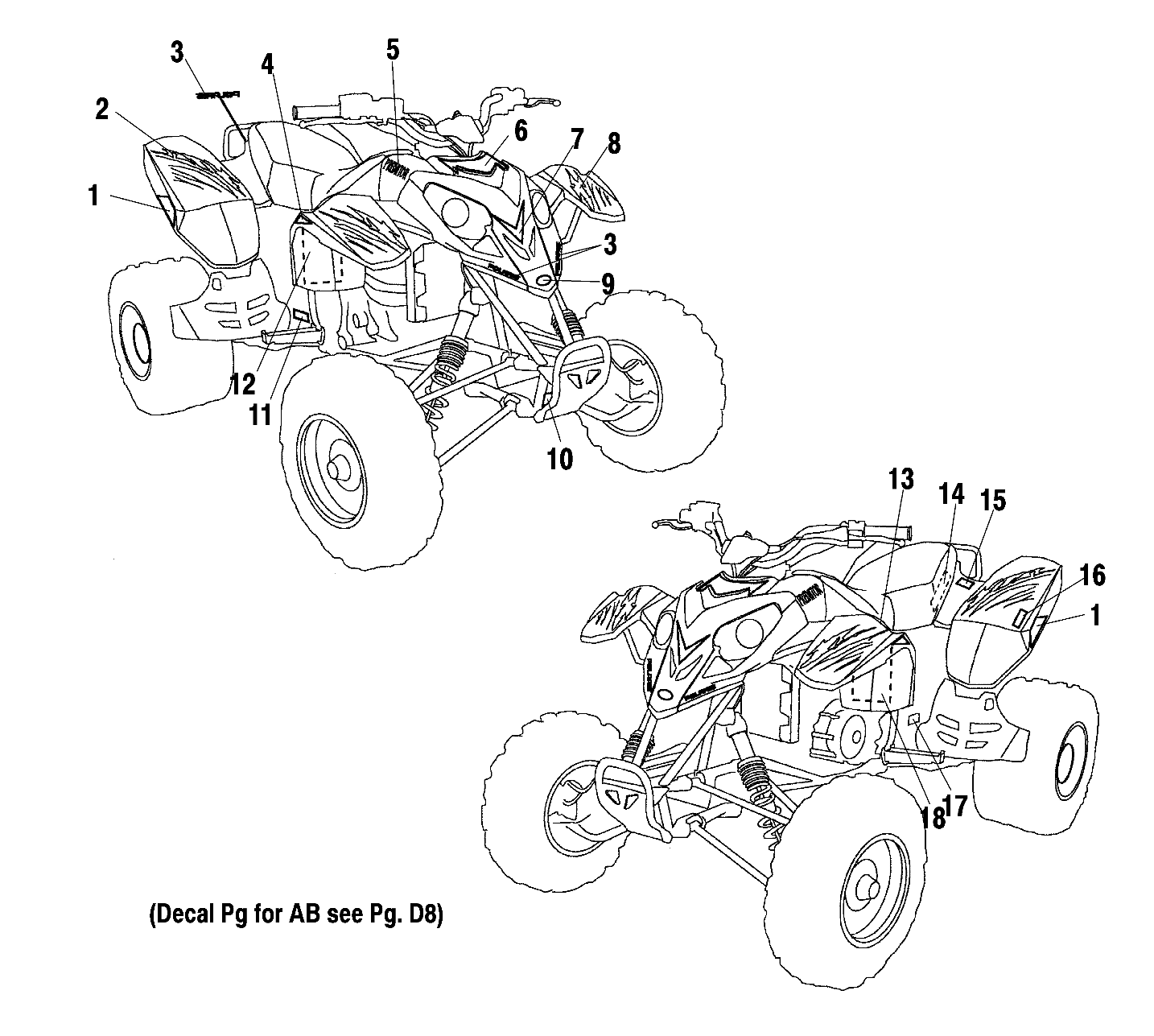 Part Number : 7171030 DECAL-PRO STEERING