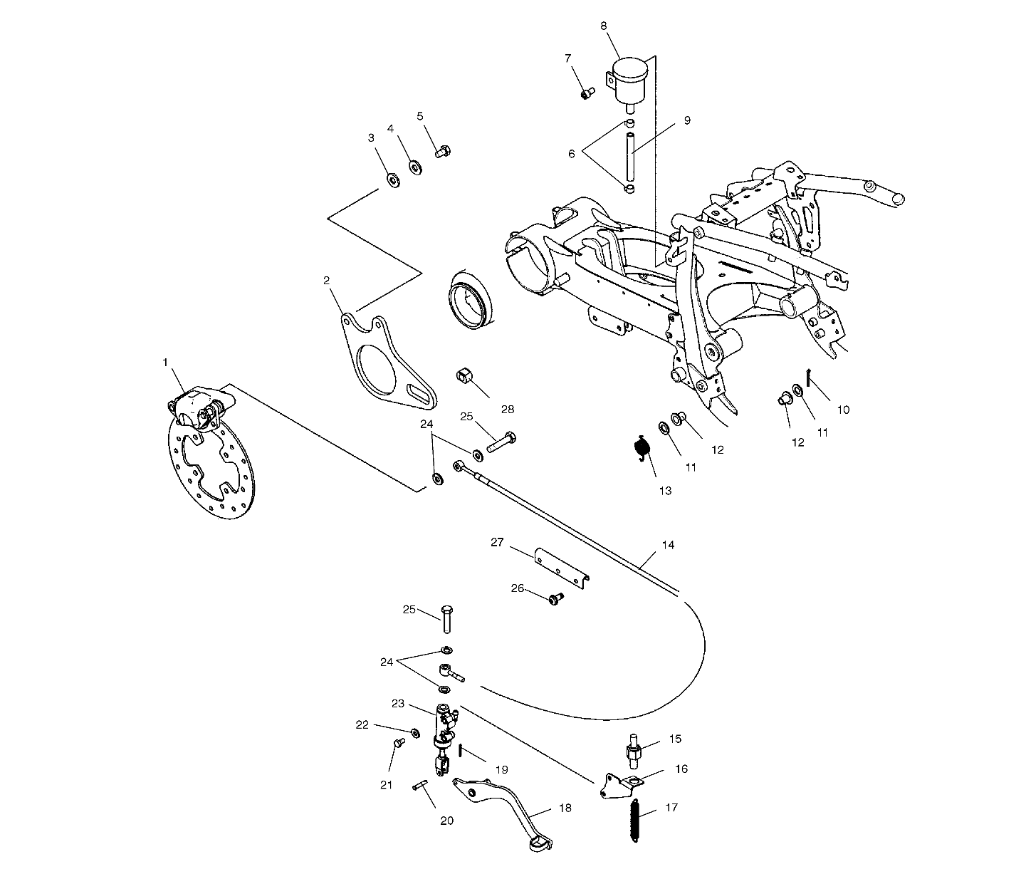 Part Number : 7042185 SPRING-TORSION FOOT BRAKE