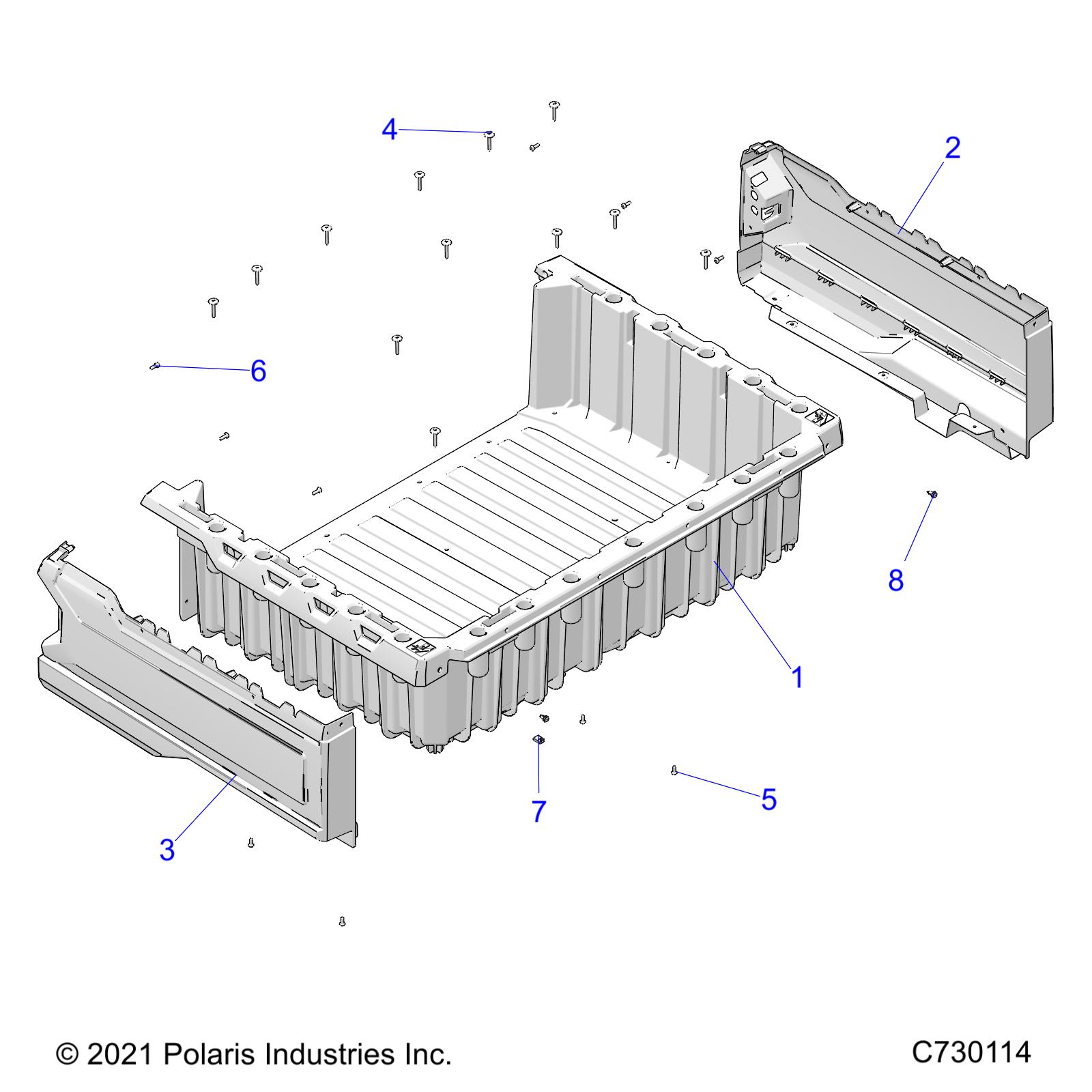 Foto diagrama Polaris que contem a peça 7520803