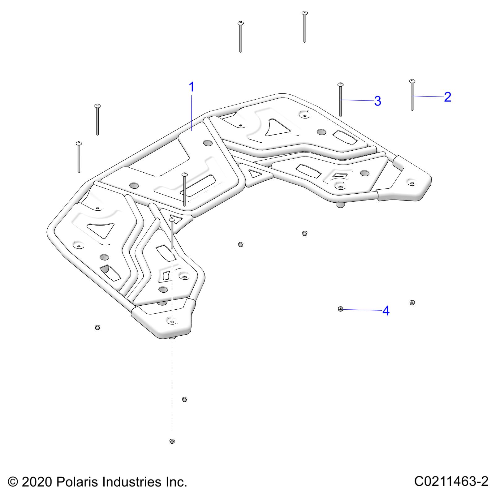 Part Number : 2208805 K-RACK REAR AGRI BLK