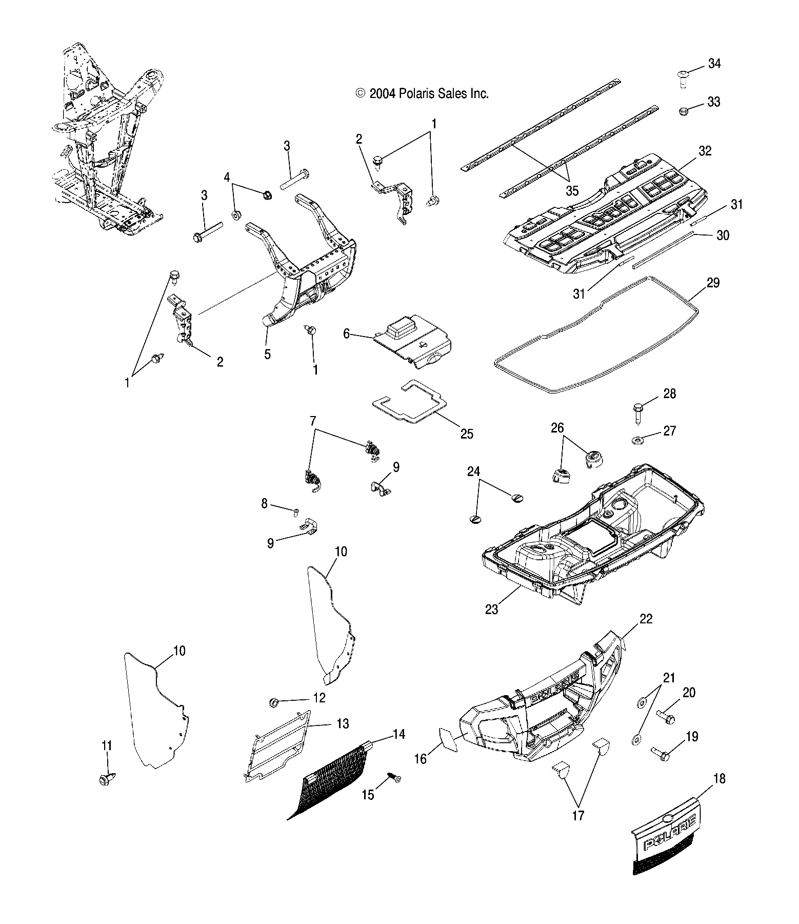 Part Number : 5435629 RADIATOR COVER