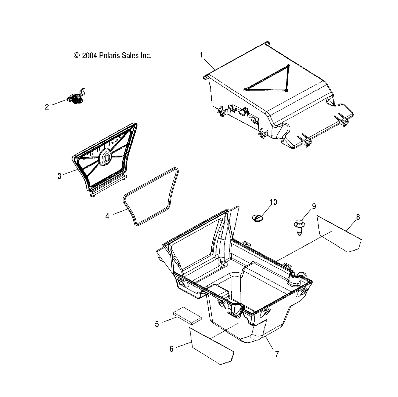 Part Number : 5435630 BOX-STORAGE REAR LOWER