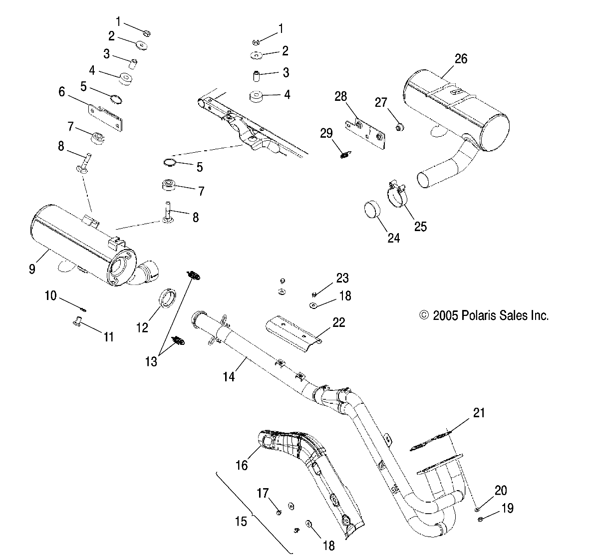 Part Number : 1261449 WELD-EXHAUST SILENCER RH